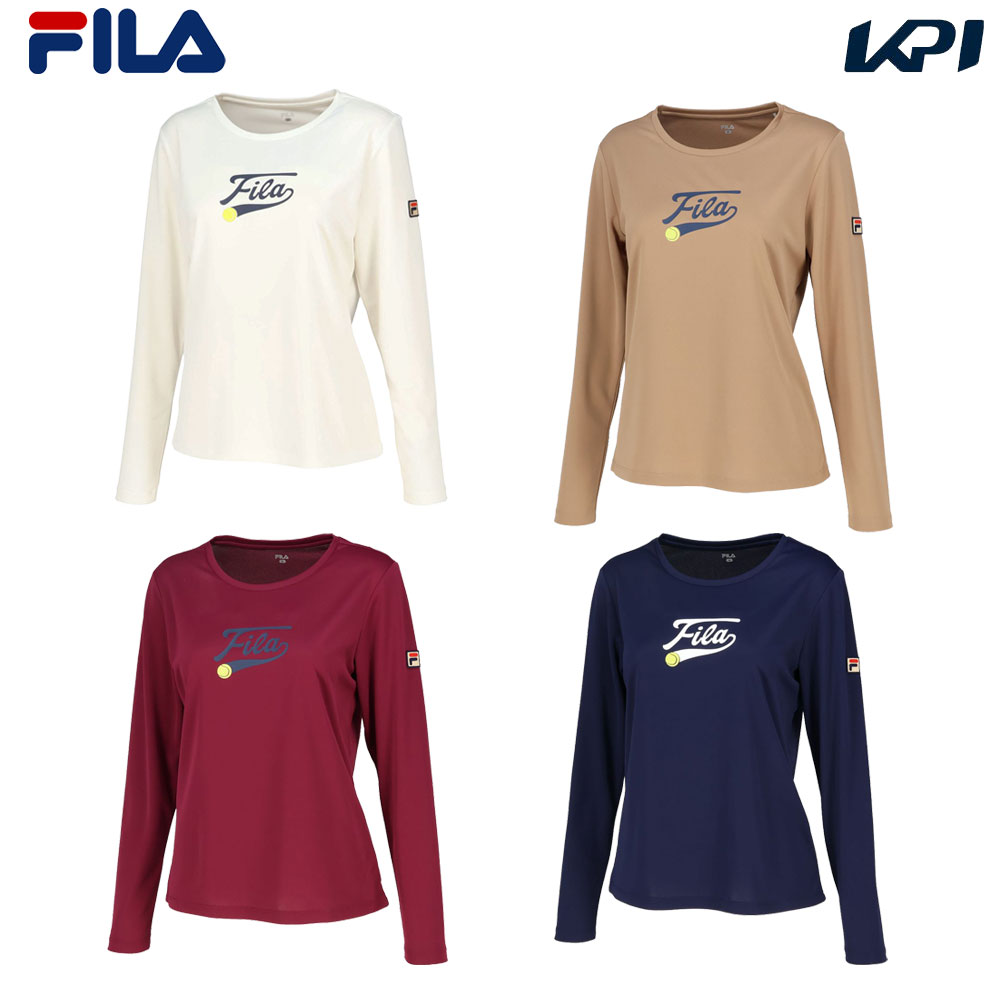 フィラ FILA テニスウェア レディース   ロングスリーブシャツ VL2954 2024FW