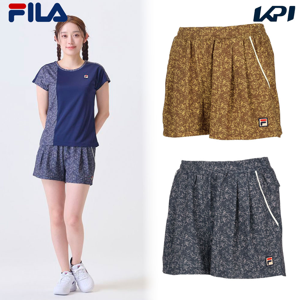 フィラ FILA テニスウェア レディース   ショートパンツ VL2965 2024FW