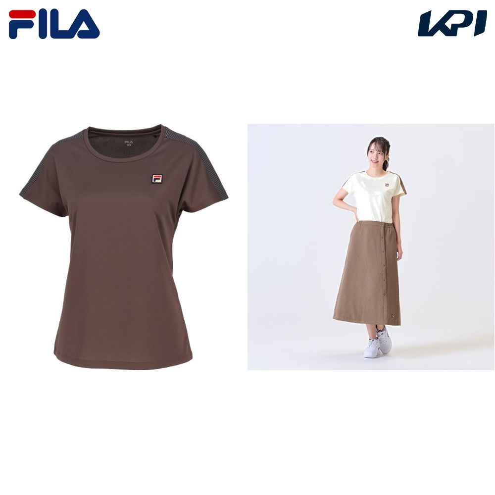 フィラ FILA テニスウェア レディース ゲームシャツ VL2968 2024FW - KPI CLUB（KPI公式オンラインストア）