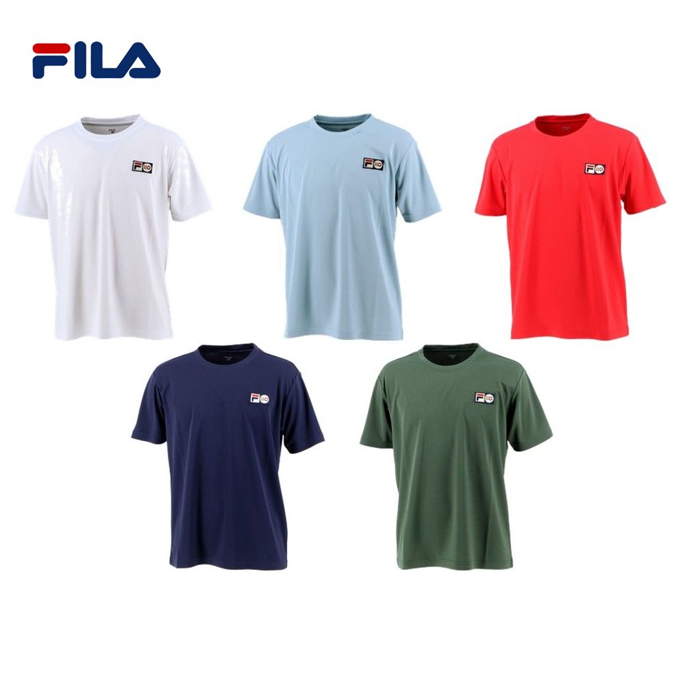 フィラ FILA テニスウェア メンズ 110 ロゴTシャツ 110周年モデル VM5528 2021SS