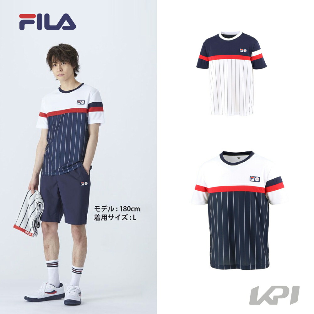 フィラ FILA テニスウェア メンズ 110 ゲームシャツ VM5546 110周年モデル 2021FW