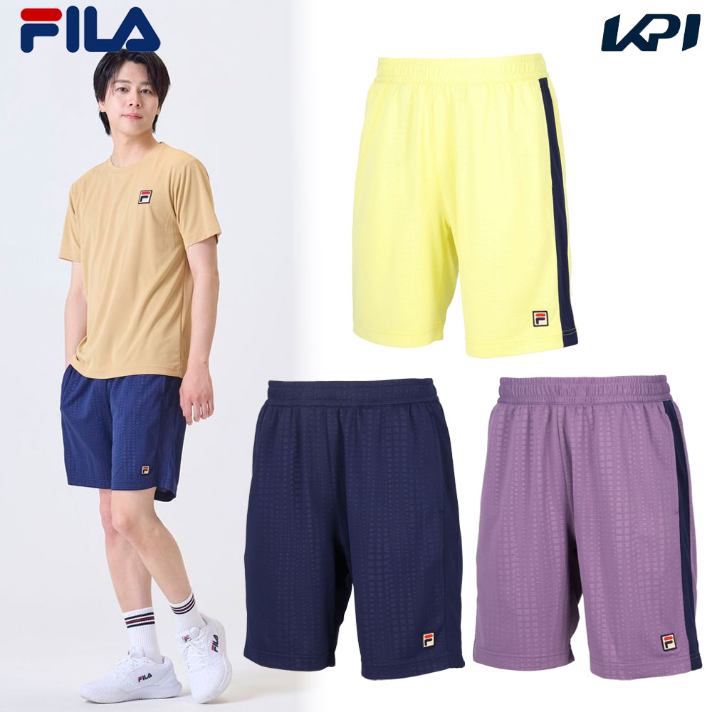 フィラ FILA テニスウェア メンズ ハーフパンツ VM5701 2024FW 8月上旬発売予定※予約 KPI  CLUB（KPI公式オンラインストア）