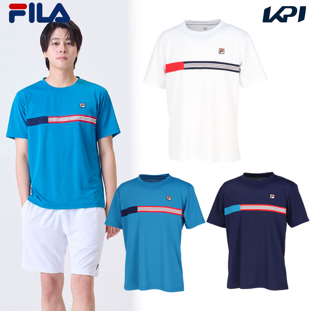 フィラ FILA テニスウェア メンズ ゲームシャツ VM5702 2024FW - KPI CLUB（KPI公式オンラインストア）