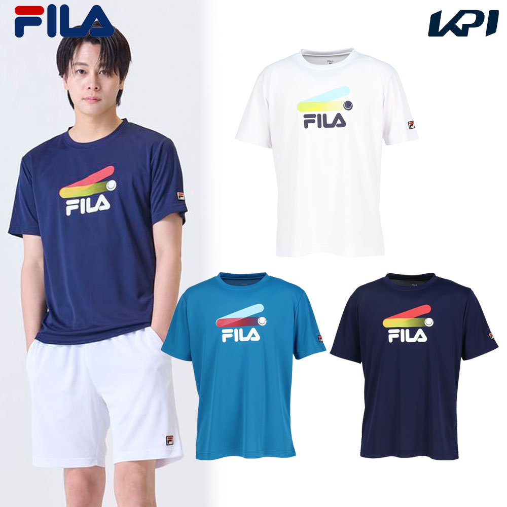 フィラ FILA テニスウェア メンズ   グラフィックTシャツ VM5707 2024FW