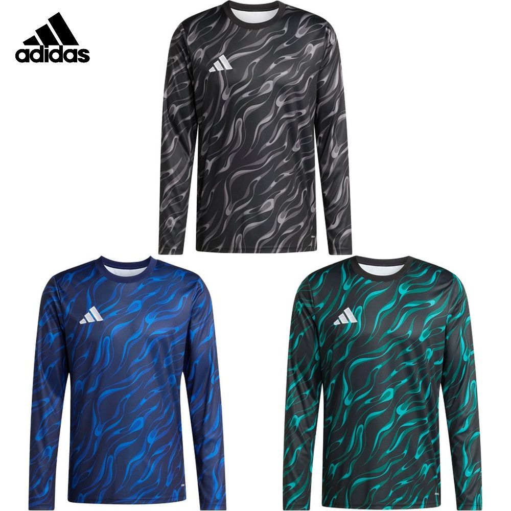 アディダス adidas サッカーウェア メンズ   プラクティス ロングスリーブ ジャージー VZ545 2025FW