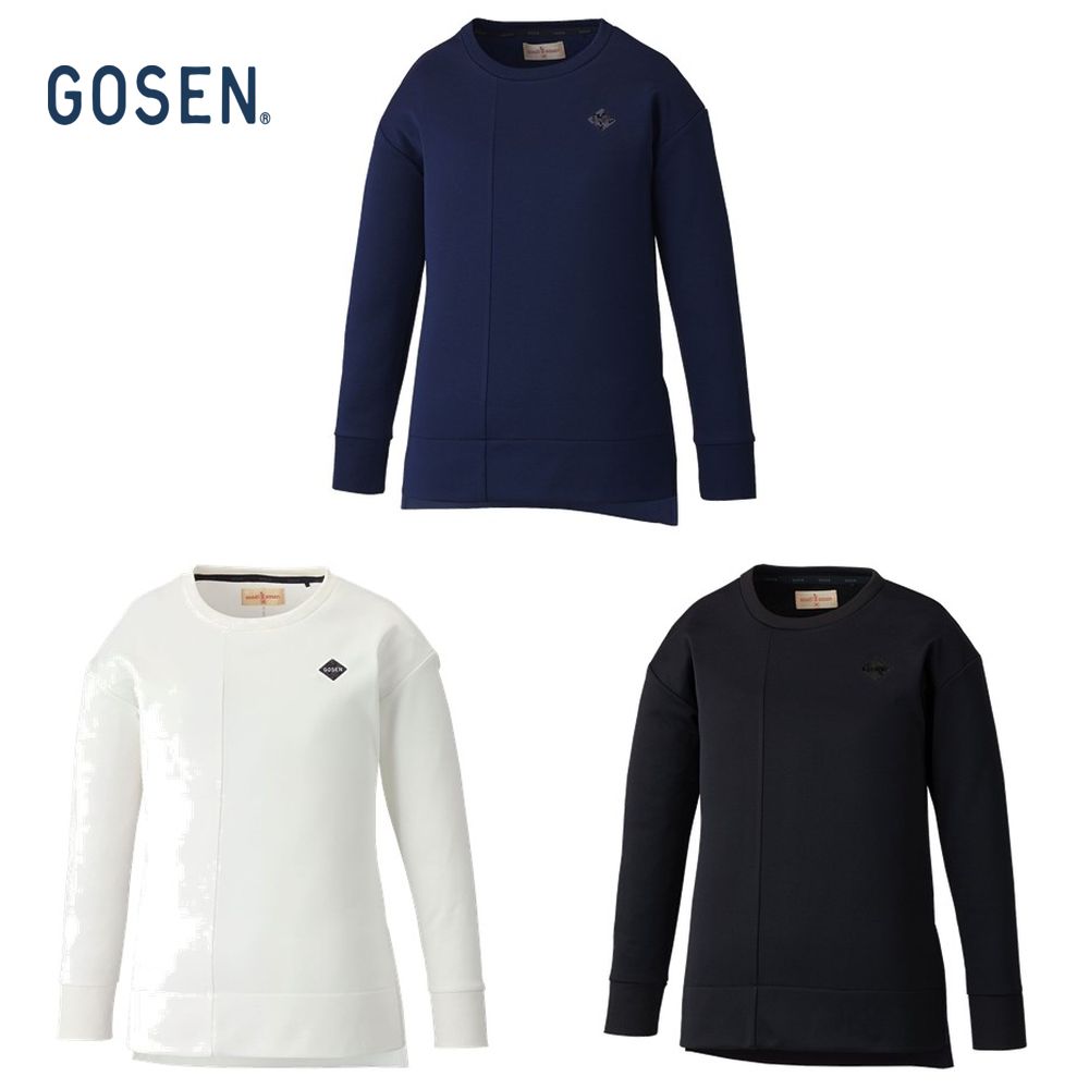 ゴーセン GOSEN テニスウェア レディース 裏起毛ストレッチトレーナー W1963 2019FW