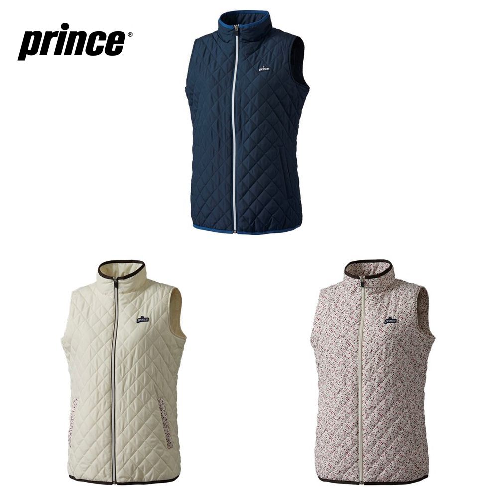 プリンス Prince テニスウェア レディース 中綿キルティングベスト WF0808 2020FW