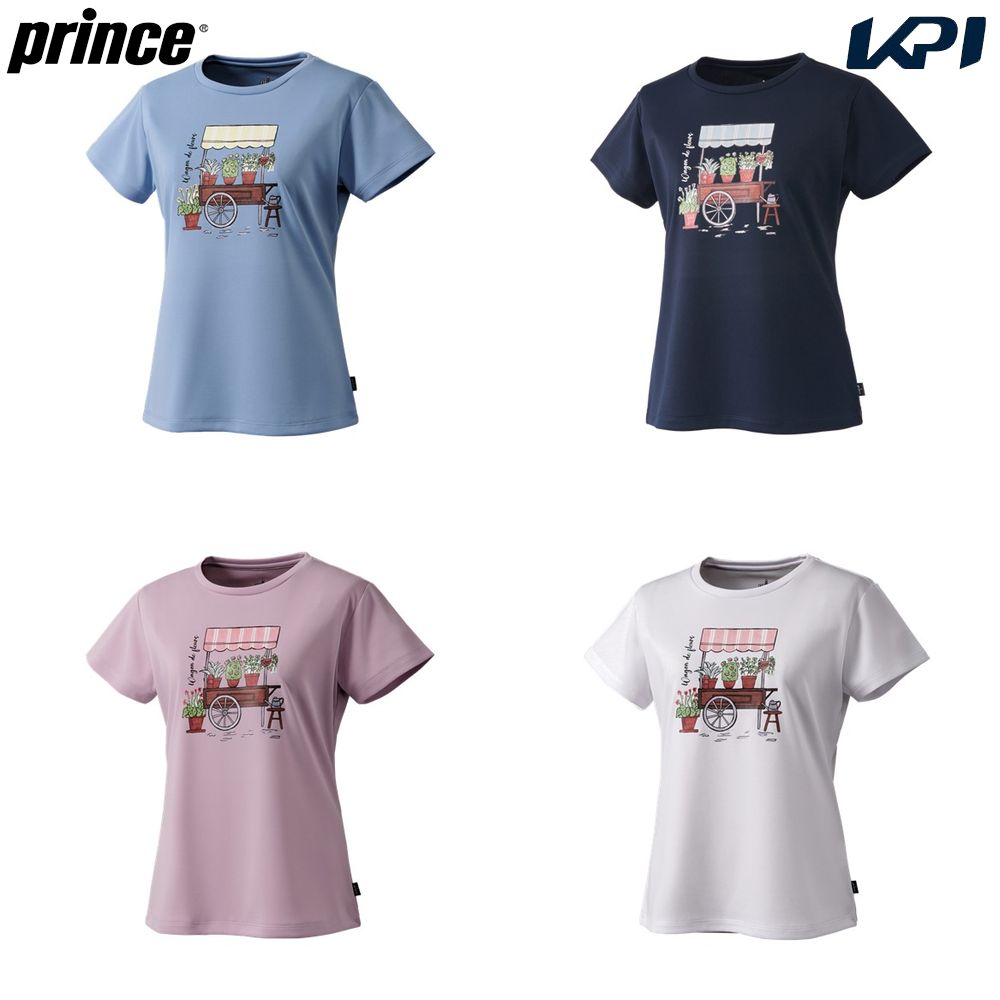 プリンス Prince テニスウェア レディース   Tシャツ WF4082 2024FW