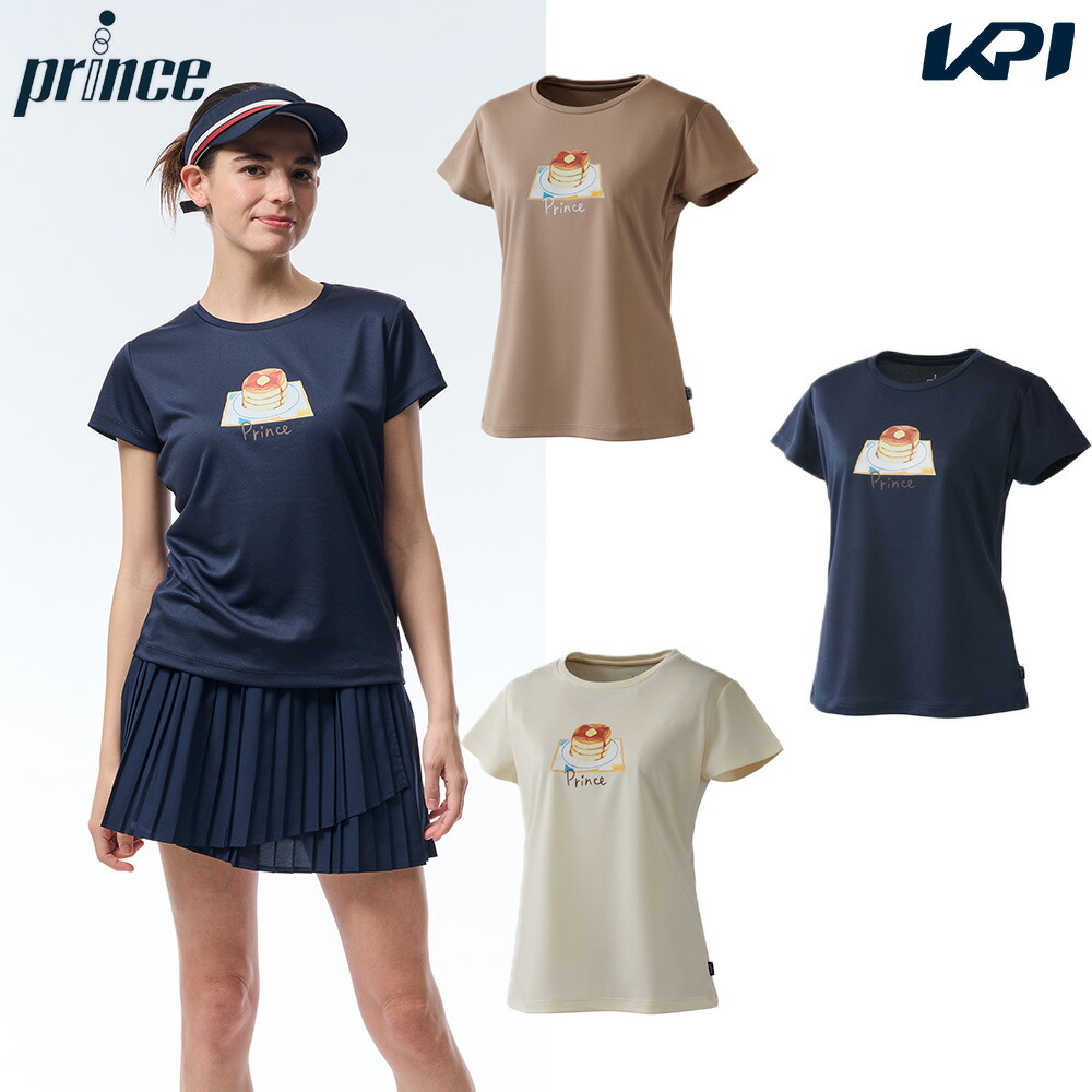 プリンス Prince テニスウェア レディース   Tシャツ WF5088 2025FW 7月下旬発売予定※予約
