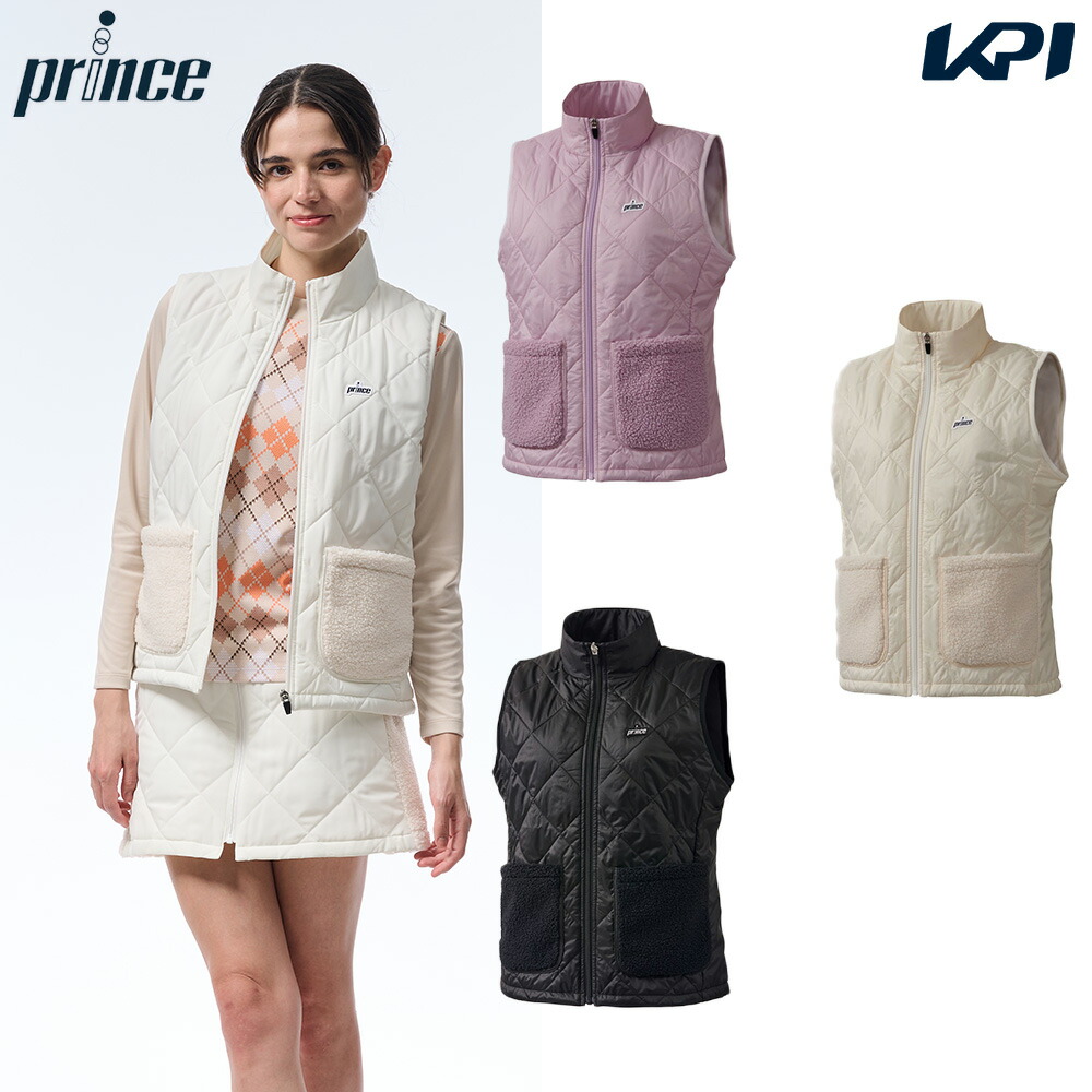 プリンス Prince テニスウェア レディース   ハイブリッドベスト WF5851 2025FW 9月下旬発売予定※予約