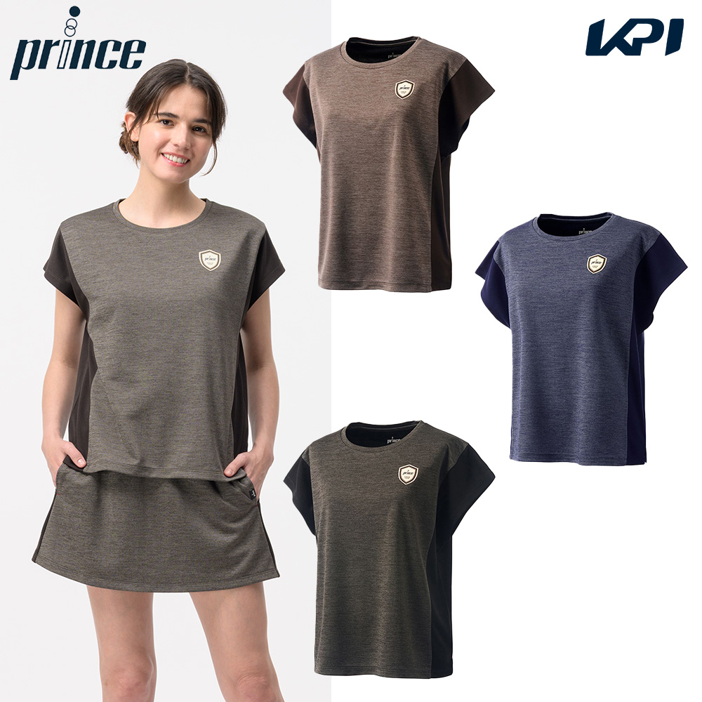 プリンス Prince テニスウェア レディース   ゲームシャツ WF6049 2026FW 8月下旬発売予定※予約
