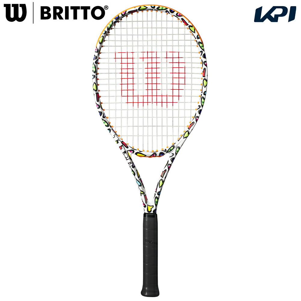 「ガット張り上げ済み」ウイルソン Wilson テニスラケット  CLASH 100L V2 BRITTO HEARTS クラッシュ100L ロメロ・ブリットモデル WR128510F2