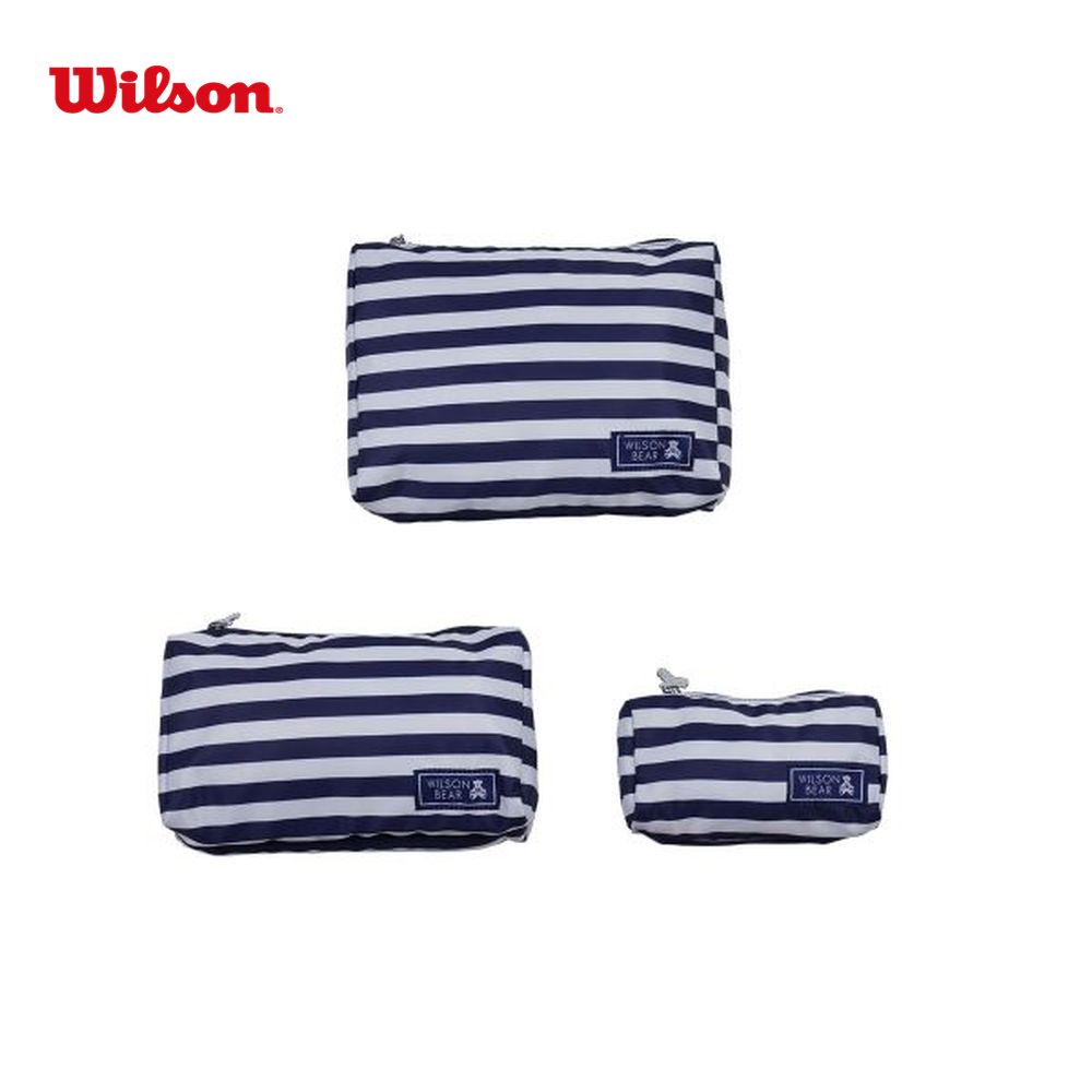 ウイルソン Wilson テニスバッグ・バドミントンバッグ・ケース  ONE BEAR COSMETIC BAG S/M/L NAVY コスメティックバッグ コスメポーチ 3点セット WR8008401001