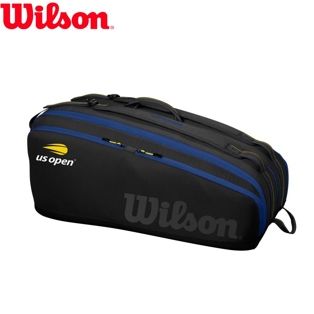 ウイルソン Wilson テニスバッグ・ケース  US OPEN TOUR 12PK BLACK/Blue/Yellow WR8021201001