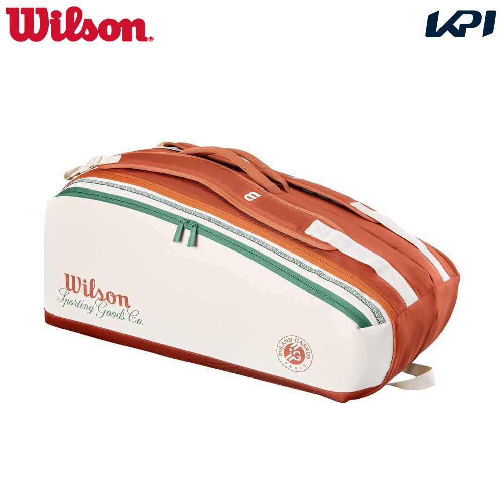 ウイルソン Wilson テニスバッグ・ケース    ROLAND GARROS 2026 9PK RACKET BAG Cream ローランギャロス ラケットバッグ WR8052801001 2月上旬発売予定※予約