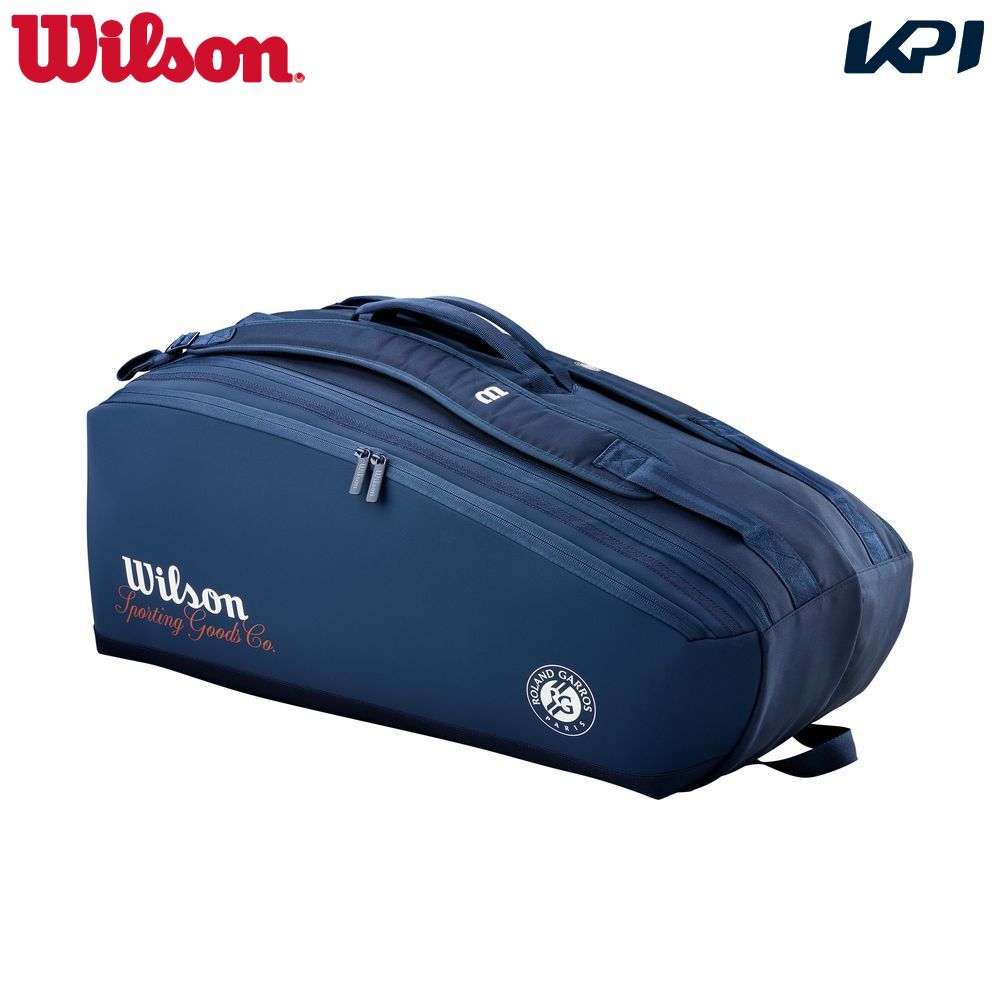 ウイルソン Wilson テニスバッグ・ケース    ROLAND GARROS 2026 SESSIONSOIRE 9PK Navy ローランギャロス ツアーバッグ WR8053801001 2月上旬発売予定※予約