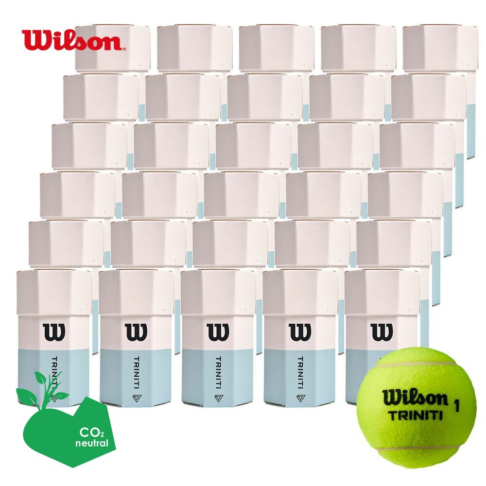 ウイルソン Wilson テニス 硬式テニスボール TRINITI トリニティ 2BALLS 2球入 1箱=30缶〔60球〕 WRT115200『即日出荷』