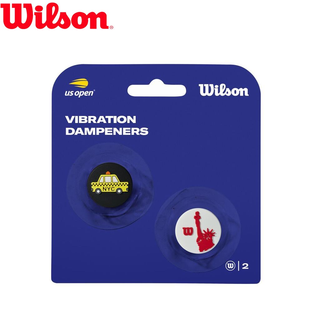ウイルソン Wilson テニスアクセサリー  US OPEN DAMPENERS 2PK Yellow/Red WR8412301001
