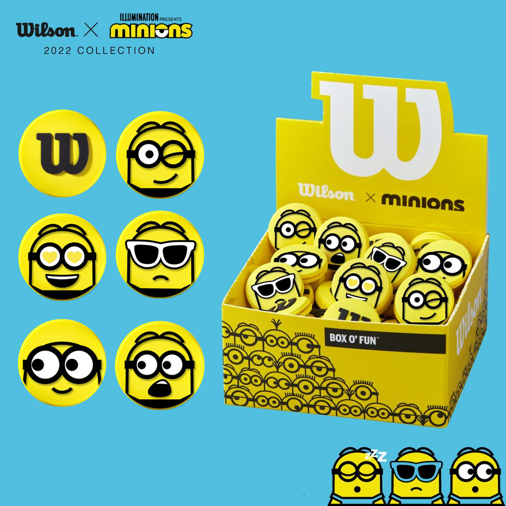 ウイルソン Wilson テニスアクセサリー  MINIONS 2.0 振動止め BOX（50個入） ミニオンズ WR8413801001