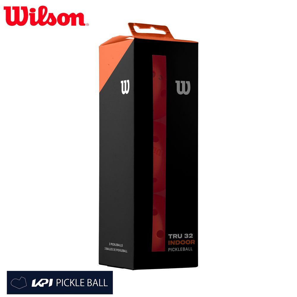 ウイルソン Wilson ピックルボールボール    TRU 32 INDOOR 3 PACK Orange  3球パック オレンジ WR8907401001 10月上旬発売予定※予約