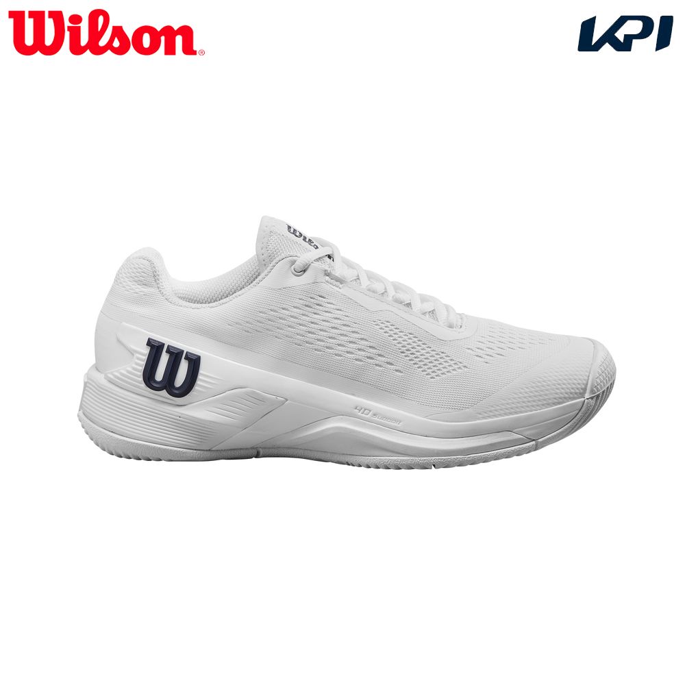 ウイルソン Wilson テニスシューズ レディース   RUSH PRO 4.0 W Wh/Wh/Navy ラッシュプロ 4.0 WRS332660