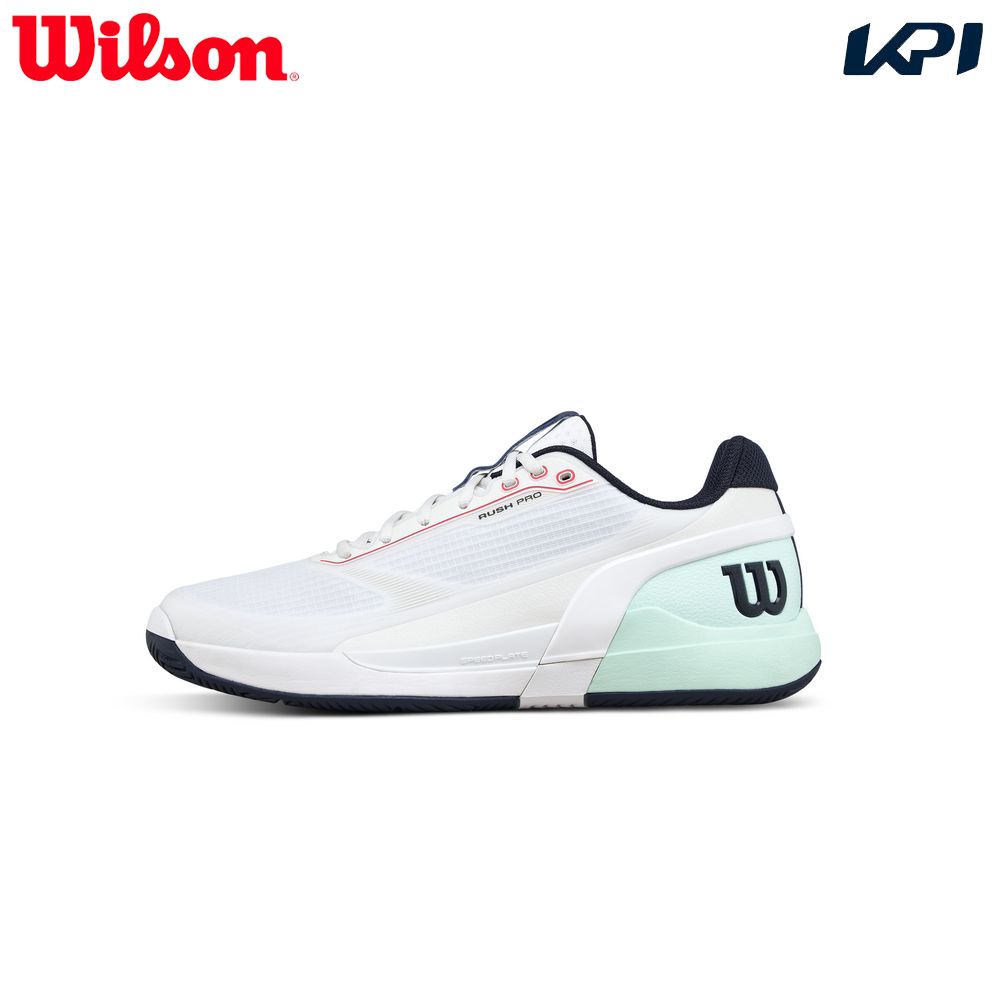 ウイルソン Wilson テニスシューズ メンズ   RUSH PRO 5 Wh/Bay/Fiery C ラッシュプロ 5 オールコート用 WRS338500U 2月中旬発売予定※予約