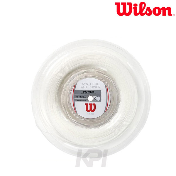 Wilson（ウイルソン）「SYNTHETIC GUT POWER 16 REEL（シンセティック・ガット・パワー16・リール）200mロール WRZ905100」硬式テニスストリング（ガット）