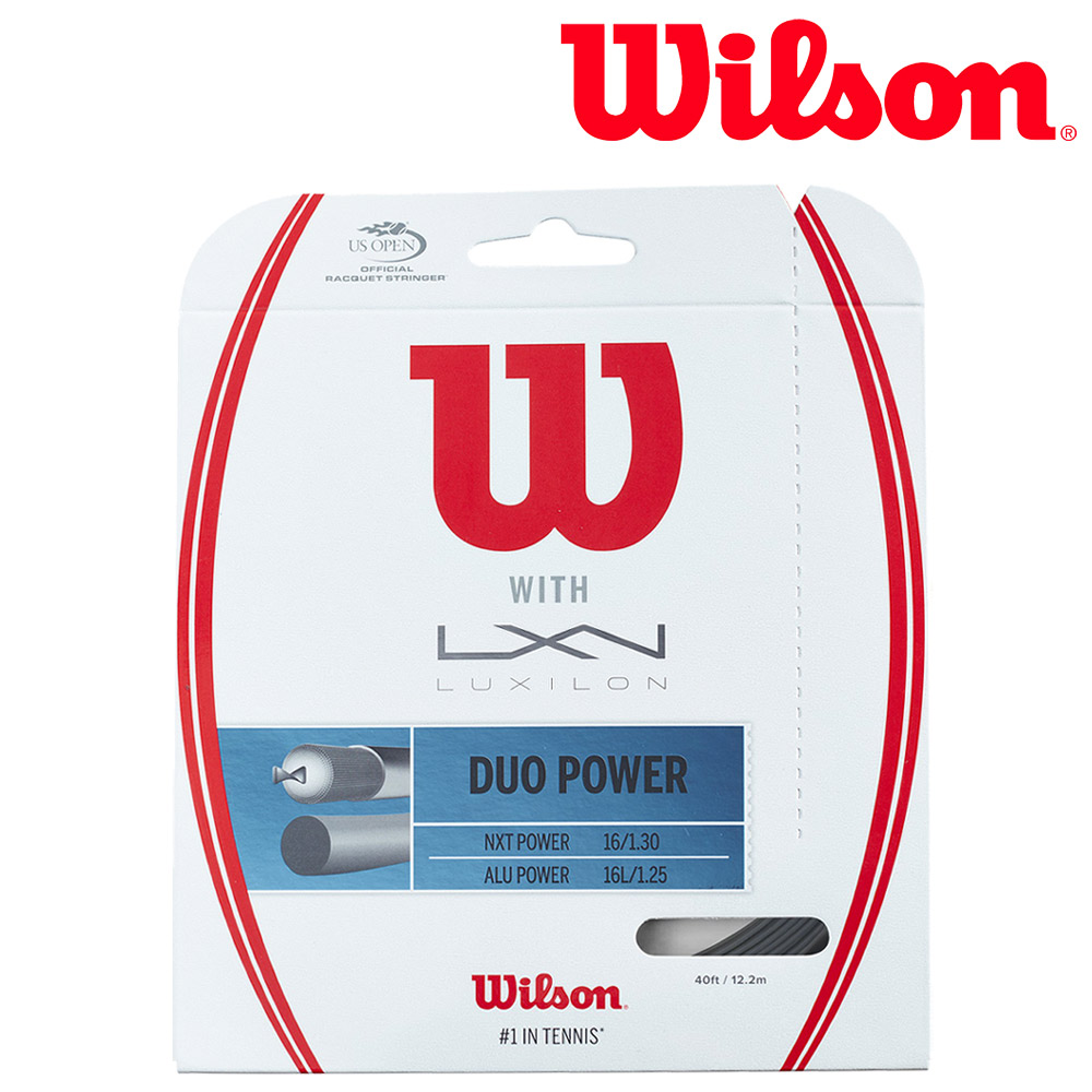 ウイルソン Wilson テニスガット・ストリング  DUO POWER デュオパワー(ALU P 125 & NXT P 16) WRZ949710