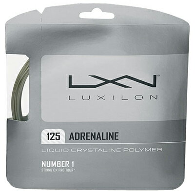 LUXILON(ルキシロン)「ADRENALINE 125（アドレナリン 125）」硬式テニスストリング（ガット）