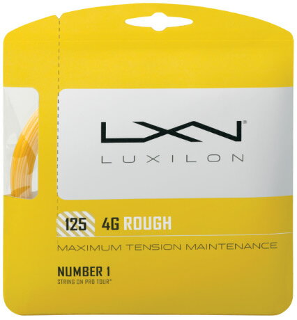 LUXILON(ルキシロン)「LUXILON 4G ROUGH 125 WRZ997114」硬式テニスストリング（ガット）