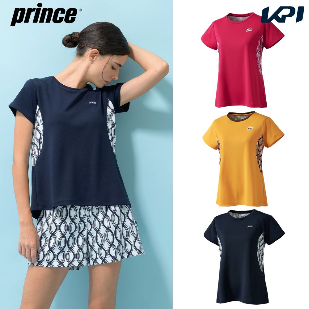 プリンス Prince テニスウェア レディース ゲームシャツ WS3075 2023SS