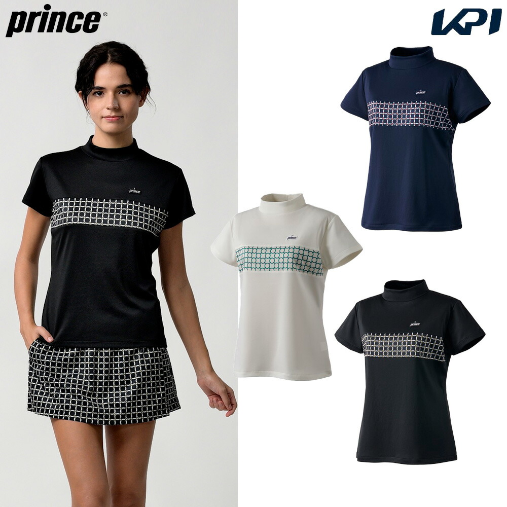 プリンス Prince テニスウェア レディース   ゲームシャツ WS4052 2024SS