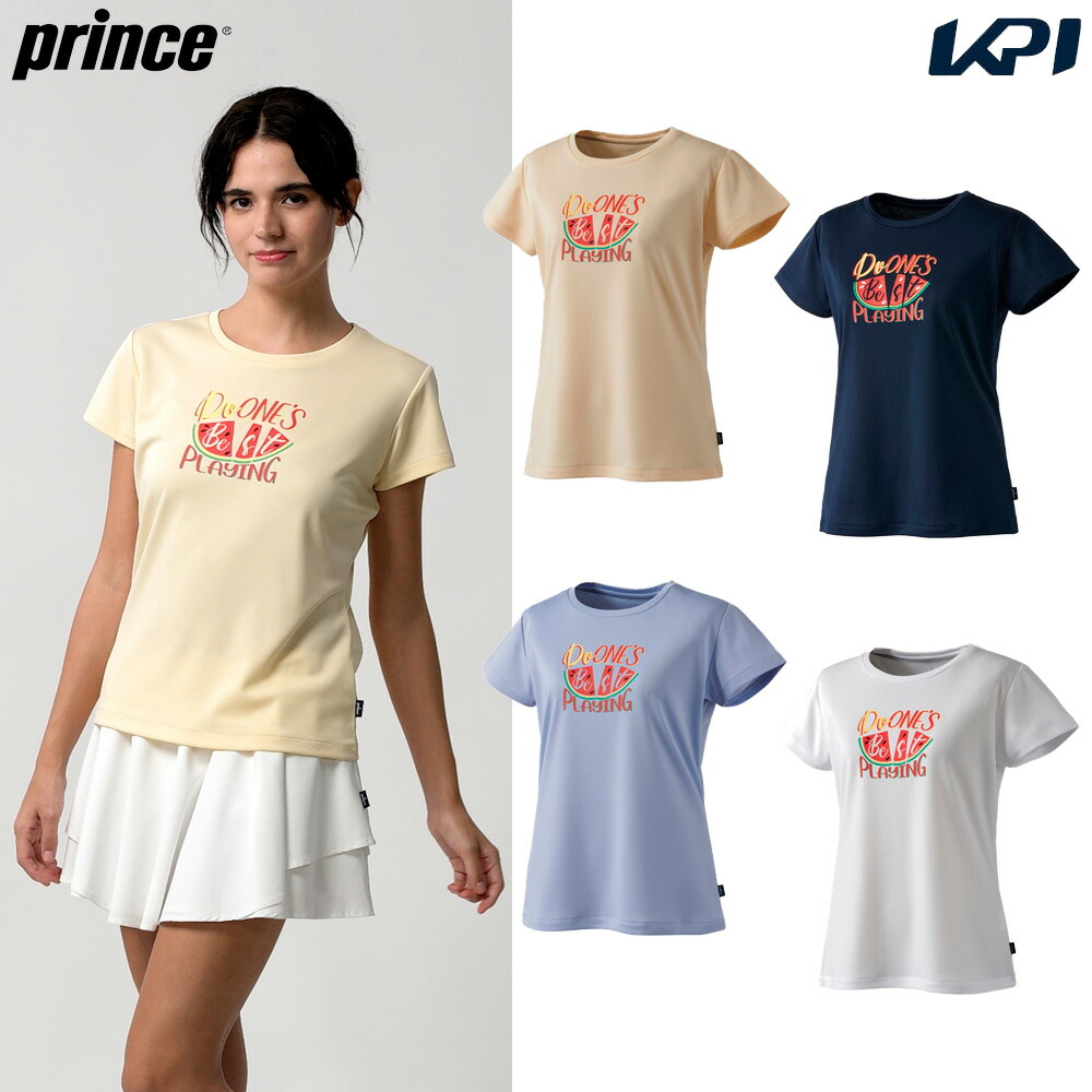 プリンス Prince テニスウェア レディース Ｔシャツ WS4058 2024SS 2月 