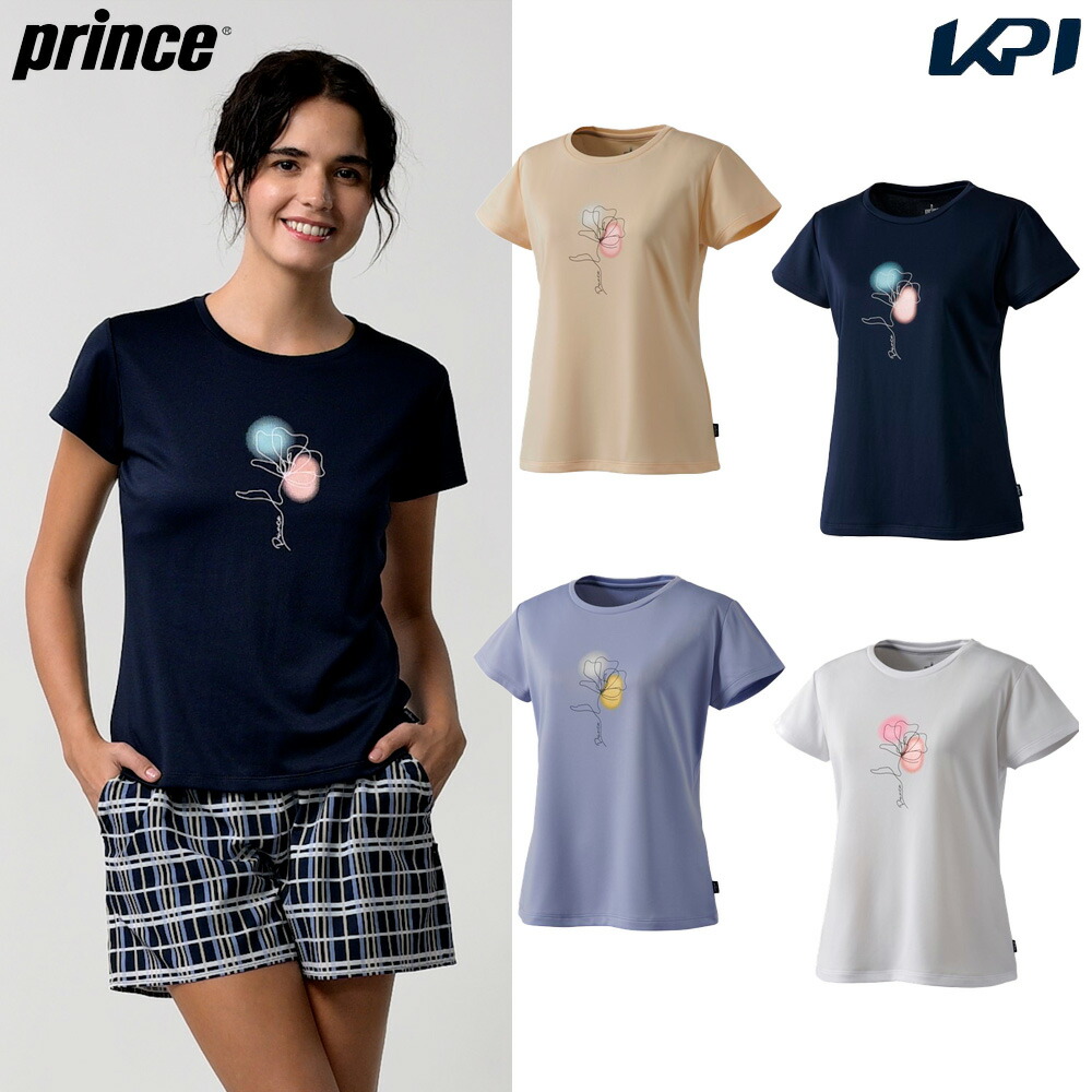 プリンス Prince テニスウェア レディース Ｔシャツ WS4059 2024SS 2月