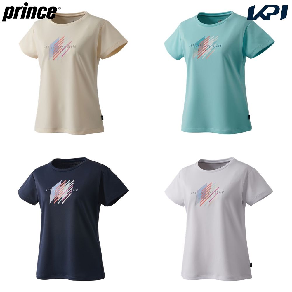 プリンス Prince テニスウェア レディース   Tシャツ WS5073 2025SS 3月下旬発売予定※予約