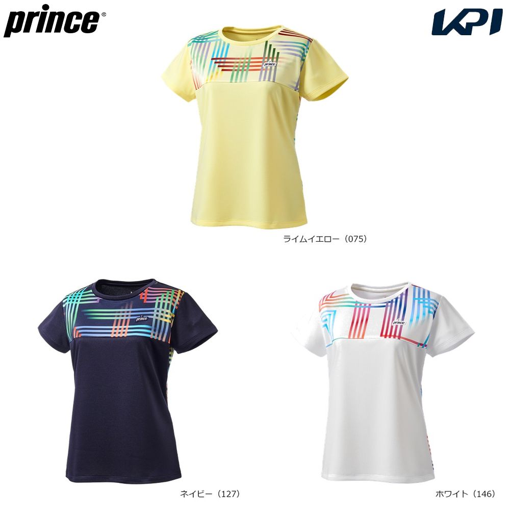 プリンス Prince テニスウェア レディース   ゲームシャツ WS6054 2026SS 1月下旬発売予定※予約