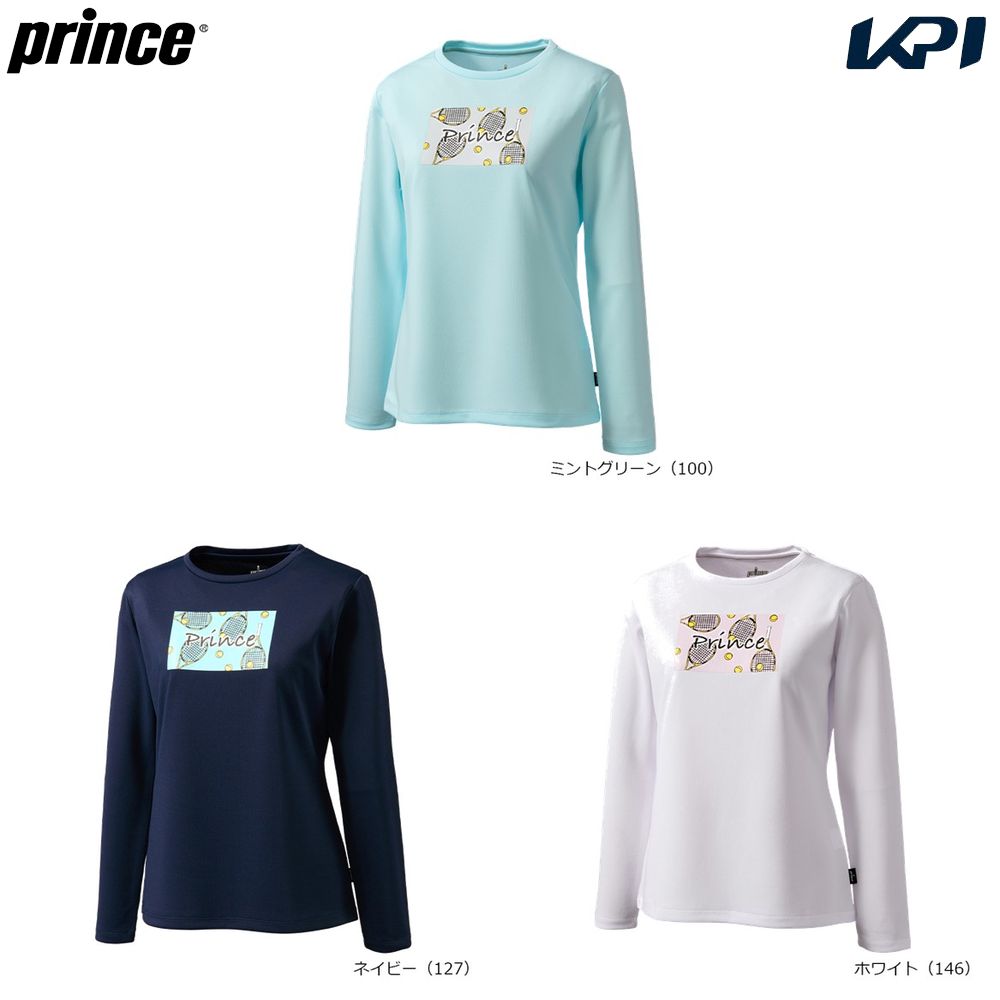 プリンス Prince テニスウェア レディース   ロングスリーブシャツ WS6057 2026SS 1月下旬発売予定※予約