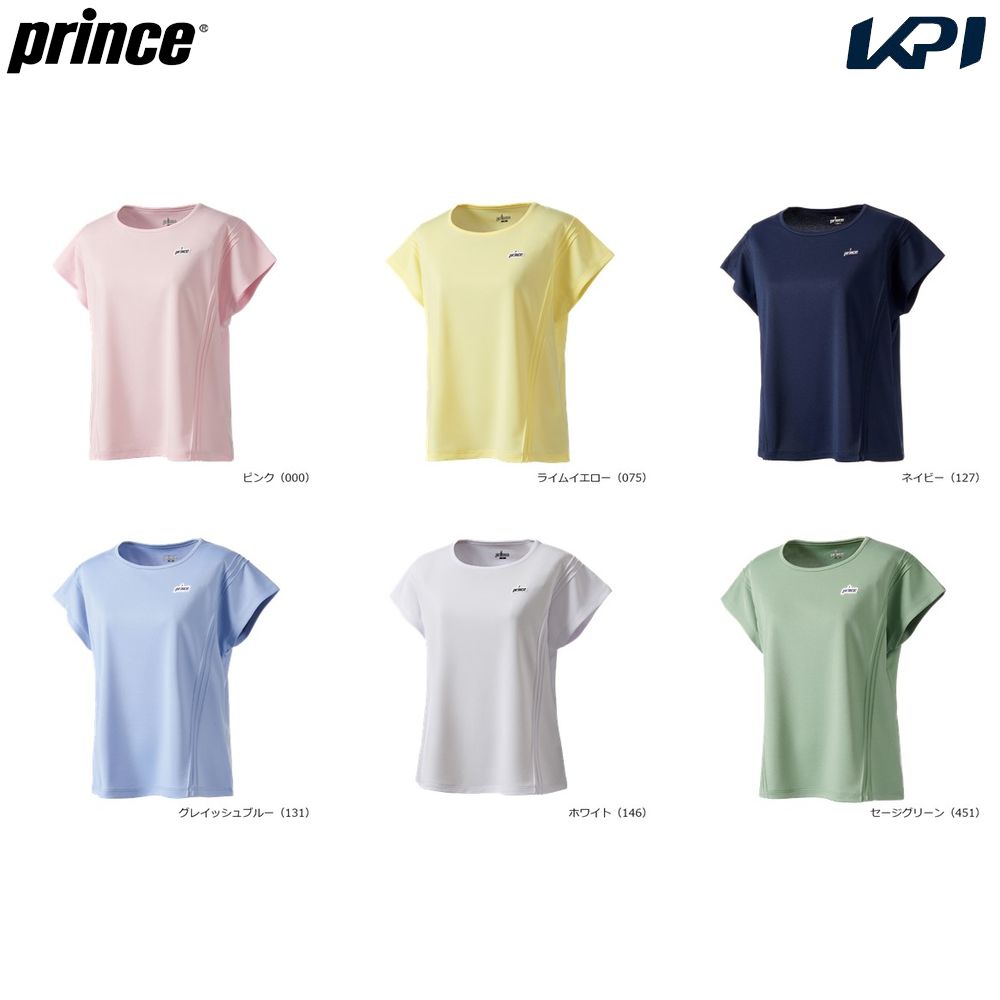 プリンス Prince テニスウェア レディース   ゲームシャツ WS6065 2026SS 2月下旬発売予定※予約