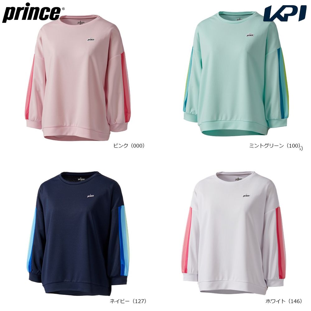 プリンス Prince テニスウェア レディース   クロップドスリーブシャツ WS6068 2026SS 2月下旬発売予定※予約