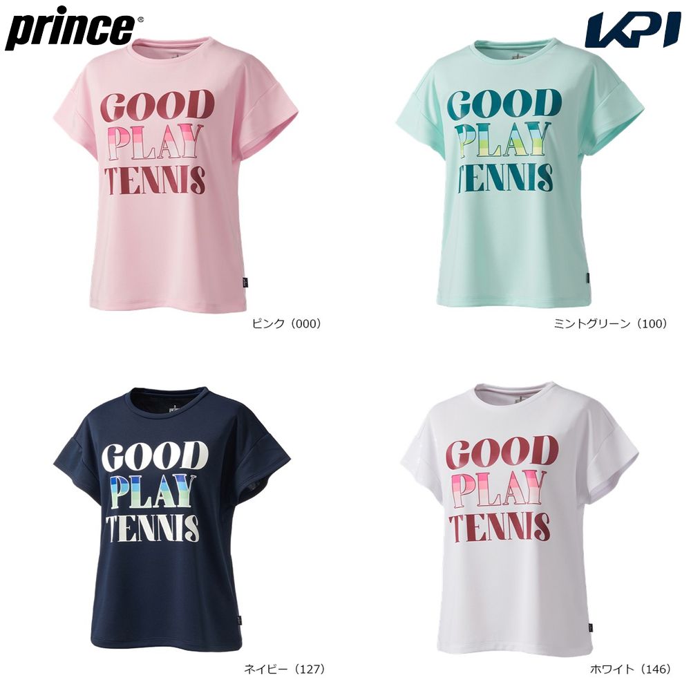 プリンス Prince テニスウェア レディース   Tシャツ WS6069 2026SS 2月下旬発売予定※予約