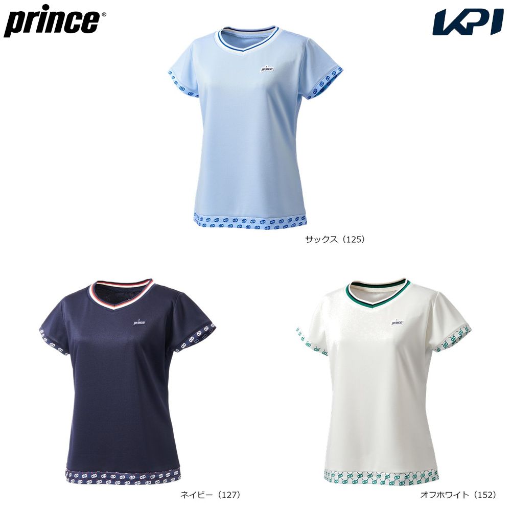 プリンス Prince テニスウェア レディース   ゲームシャツ WS6071 2026SS 3月下旬発売予定※予約