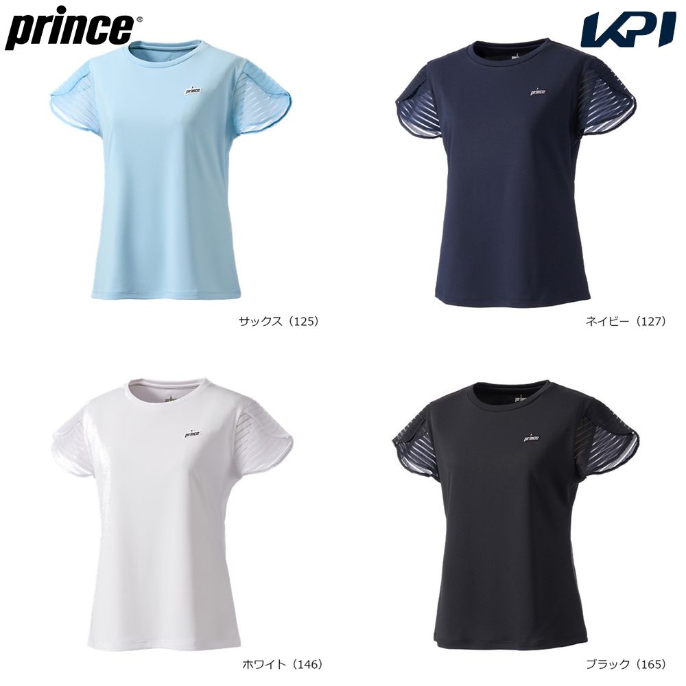 プリンス Prince テニスウェア レディース   ゲームシャツ WS6075 2026SS 3月下旬発売予定※予約