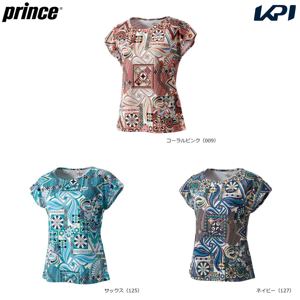プリンス Prince テニスウェア レディース   ゲームシャツ WS6076 2026SS 3月下旬発売予定※予約