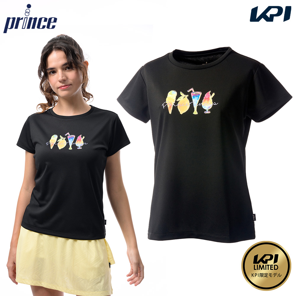 プリンス Prince テニスウェア レディース Tシャツ KPI限定コラボモデル WS6078K 2026SS 4月下旬発売予定※予約